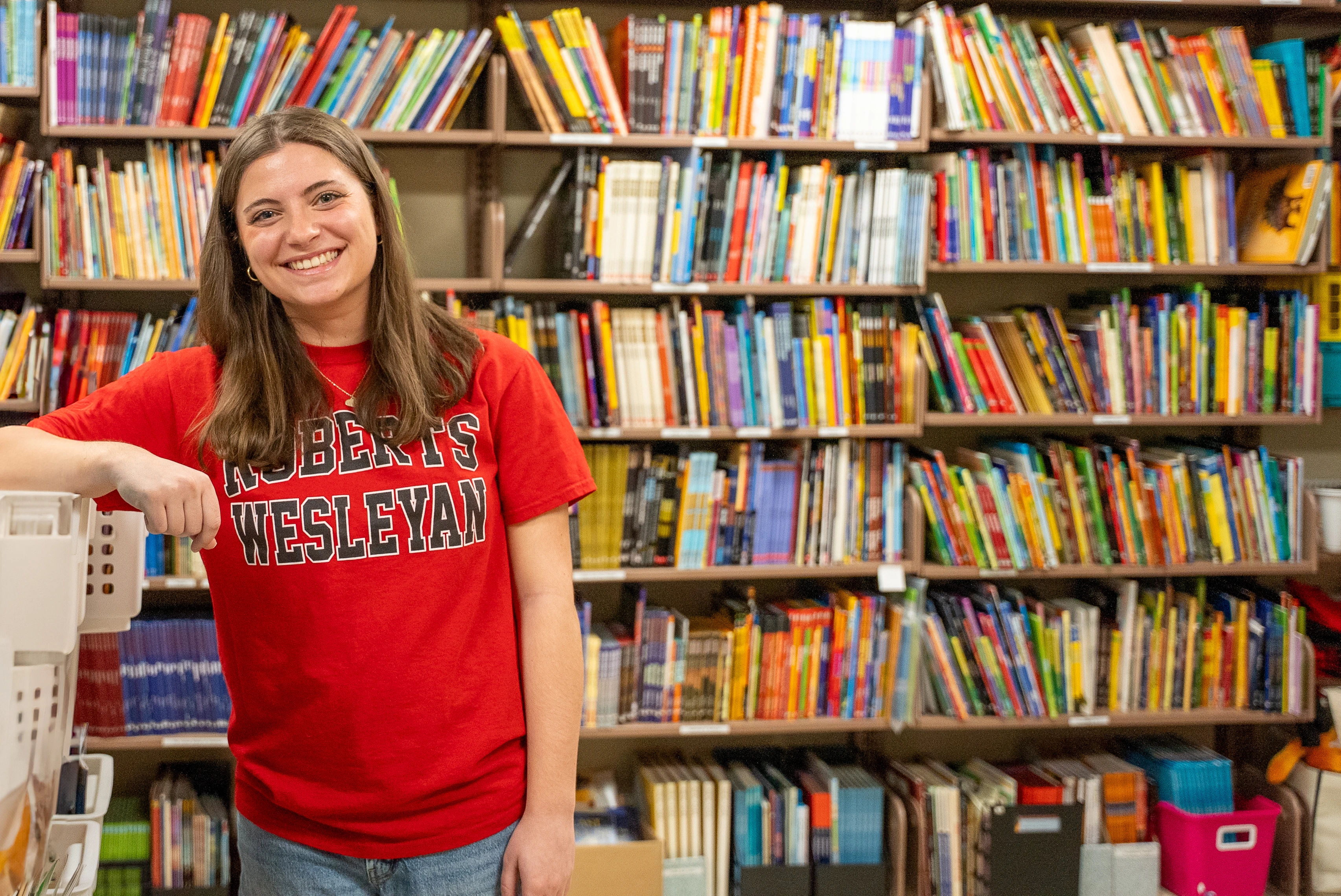 A Future Teacher In The Library